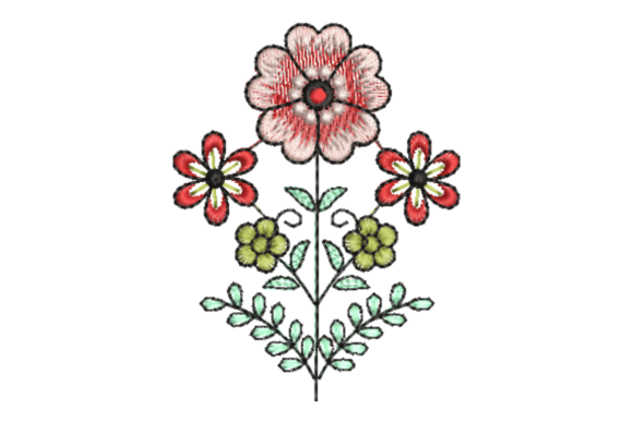 Elegant Flower Embroidery Design: A Craft Fair Review