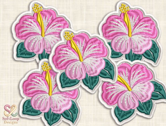 Pink Hibiscus Patch Embroidery Review