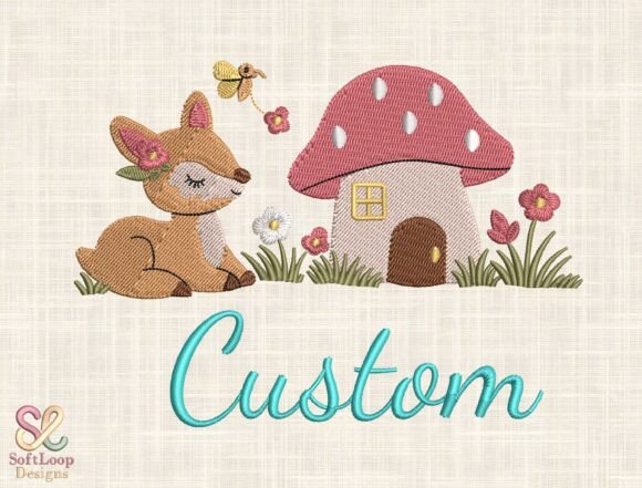 Review: Custom Woodland Deer Embroidery Design