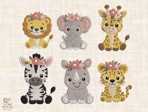 Review: Floral Baby Safari Embroidery Bundle