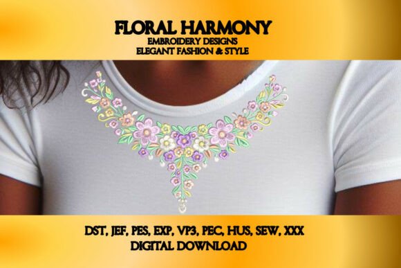 Review: Floral Harmony Neckline Embroidery for Business