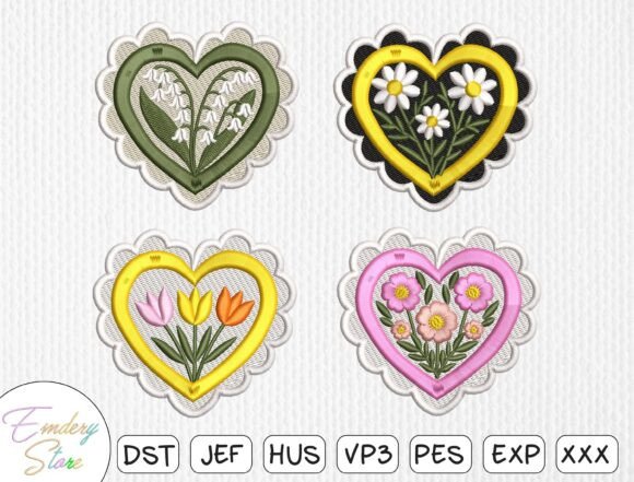 Review: Floral Heart Patch Embroidery Bundle