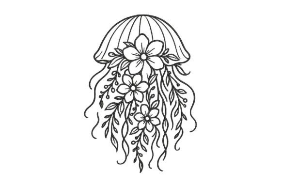 Review: Floral Jellyfish Embroidery Design