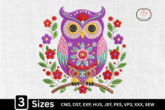 Review: Floral Owl Bird Folk Art Embroidery