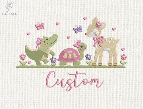 Review: Personalized Girl Animal Trio Embroidery