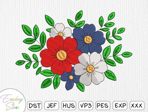 Reviewing the Floral Bouquet Embroidery Design for Business
